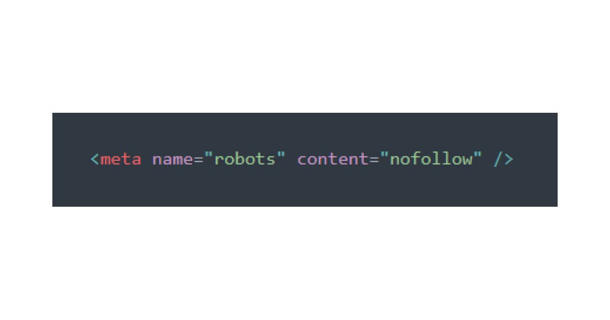 Robots No-follow Tag