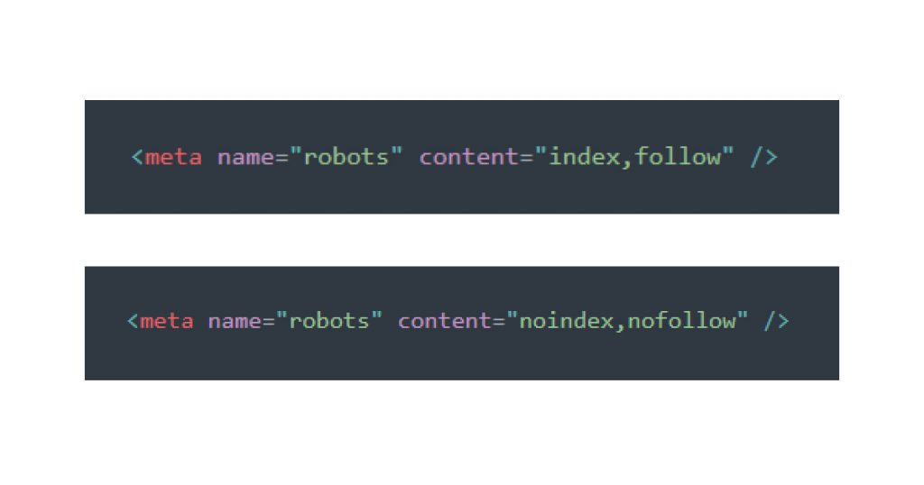 Standard Robots Meta Tags